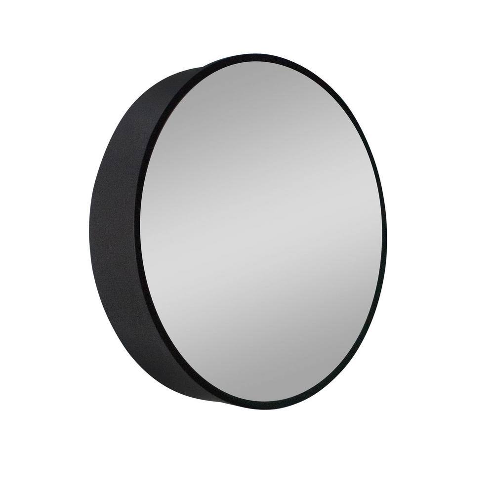 Cesicia Generous 30 in. W x 30 in. H Round Metal Framed Surface Mount Bathroom Medicine Cabinet with Mirror