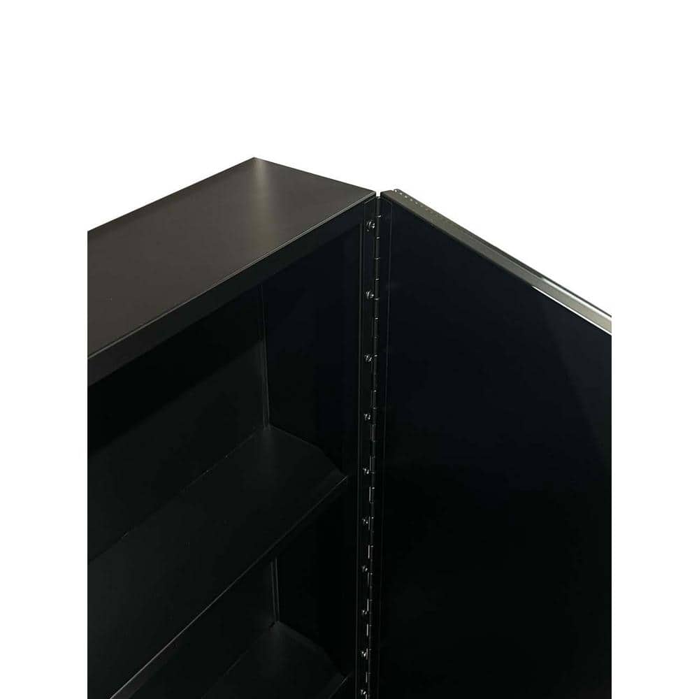 XUJMK 39 in. W x 28 in. H Rectangular Metal Medicine Cabinet with Mirror,Vanity Mirrors Recessed&Surface Mount