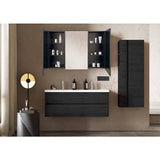 XUJMK 39 in. W x 28 in. H Rectangular Metal Medicine Cabinet with Mirror,Vanity Mirrors Recessed&Surface Mount