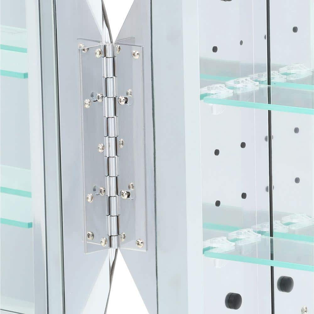 Pegasus 24 in. W x 29 in. H Oval Medicine Cabinet with Mirror