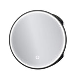 UKISHIRO 24 in. W x 24 in. H Rounded Iron Medicine Cabinet with Mirror and Anti-Fog Function