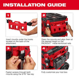Milwaukee PACKOUT Compact Plate Tool Box Rack Attachment, 16.8 in x 9.6 in x 2.6 in
