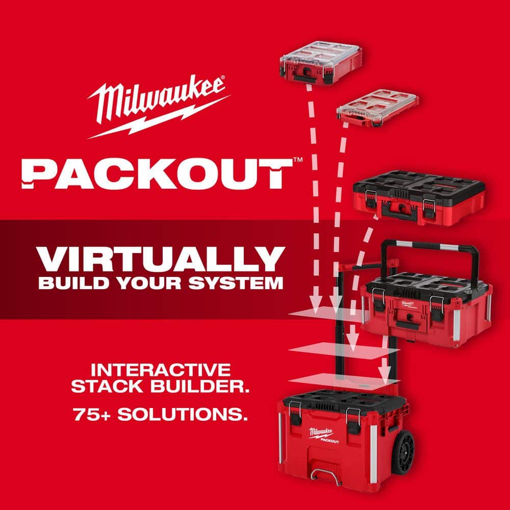 Milwaukee PACKOUT Compact Plate Tool Box Rack Attachment, 16.8 in x 9.6 in x 2.6 in