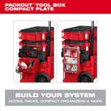 Milwaukee PACKOUT Compact Plate Tool Box Rack Attachment, 16.8 in x 9.6 in x 2.6 in