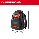 Milwaukee 10 in. Jobsite Tool Backpack, 35-Pocket, 1680D Molded-Base (Model 48-22-8200)