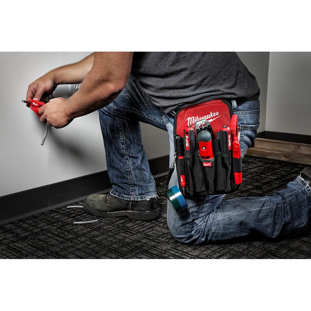 Milwaukee 15 in. Ultimate Jobsite Backpack with 9-Pocket Utility Pouch, 48 Pockets, 1680D Ballistic Base