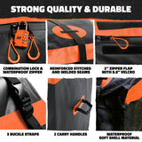 Mockins 30 cu ft. Orange Waterproof Cargo Carrier Bag (60 in. x 24 in. x 36 in.) with 6-Pack Cubes (29 in. x 23 in. x 12 in.)