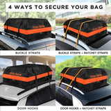 Mockins Waterproof Cargo Roof Bag with 20 cu. ft. of Dry Storage Space - 44 in. x 34 in. x 18 in.