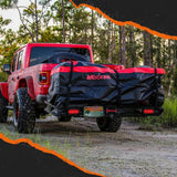 Mockins 40 cu. Ft. Waterproof Cargo Carrier Bag 70 in. x 33 in. x 30 in. Hitch Bag with Lock, Straps and Carry Bag - Red