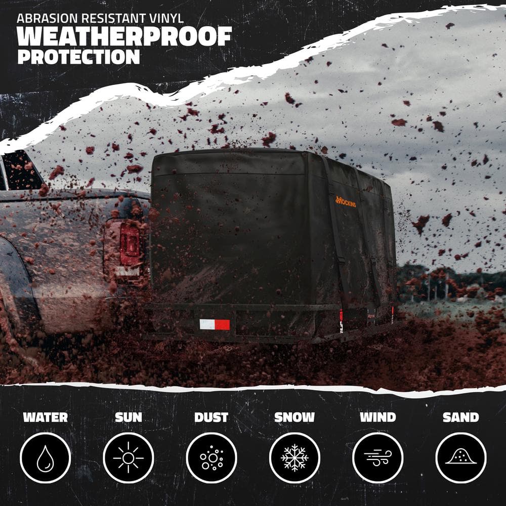 Mockins 40 cu. Ft. Waterproof Cargo Carrier Bag 70 in. x 33 in. x 30 in. Hitch Bag with Lock, Straps and Carry Bag
