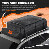 Mockins 40 Cu. ft. Waterproof Rooftop Cargo Carrier Bag - 72 in x 48 in x 20 in Soft Shell Roof Bag w/ Carry Bag and Accessories