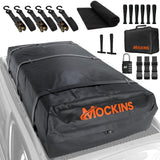 Mockins 40 Cu. ft. Waterproof Rooftop Cargo Carrier Bag - 72 in x 48 in x 20 in Soft Shell Roof Bag w/ Carry Bag and Accessories