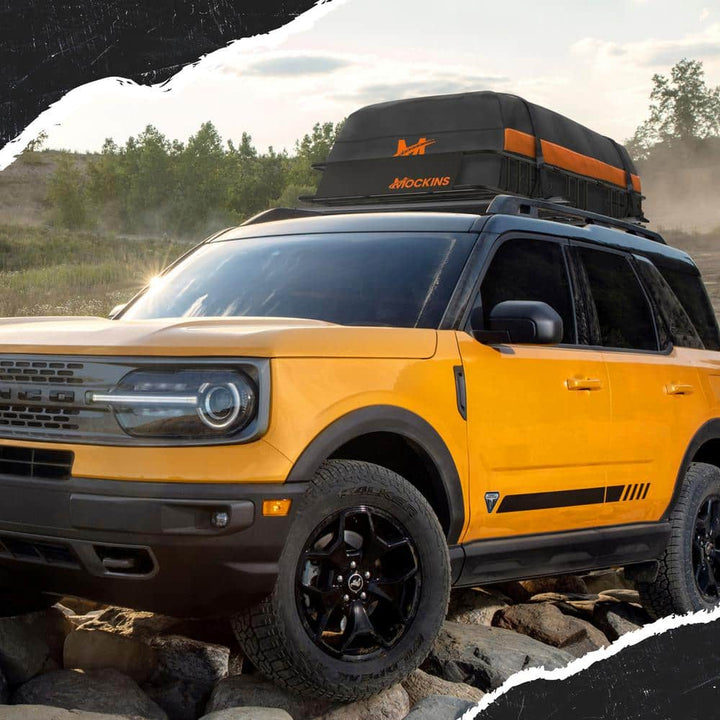 Mockins 84 in. x 39 in. x 6 in. Rooftop Cargo Carrier with Cargo Net and Ratchet Straps, 250 lbs. Cap Roof Luggage Basket