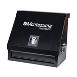 Montezuma 18 in. W x 12 in. D 1-Drawer Black Steel Portable Shop Triangle Tool Box Chest for Sockets, Wrenches and Screwdrivers
