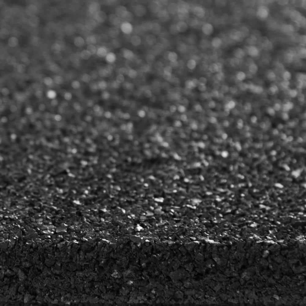 Multy Home Envirotile 16 in. x 16 in. Square Black Reversible Brickface/Flat Profile Rubber Paver