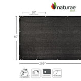 NATURAE DECOR FENCE PRIVACY SCREEN with EDGE COVERING