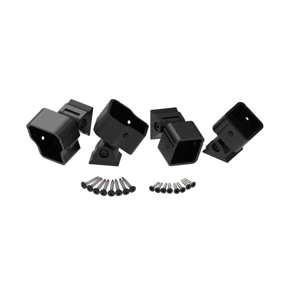 NewTechWood Allure Aluminum Preassembled Rail Bracket in Black
