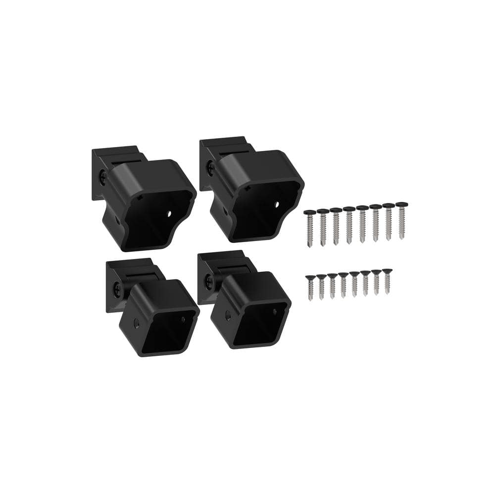 NewTechWood Allure Aluminum Preassembled Rail Bracket in Black