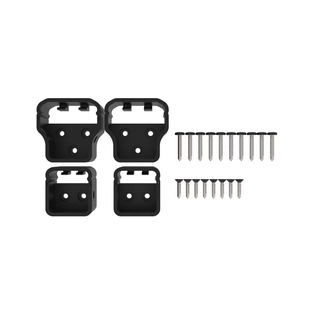 NewTechWood Allure Aluminum Preassembled Rail Bracket in Black