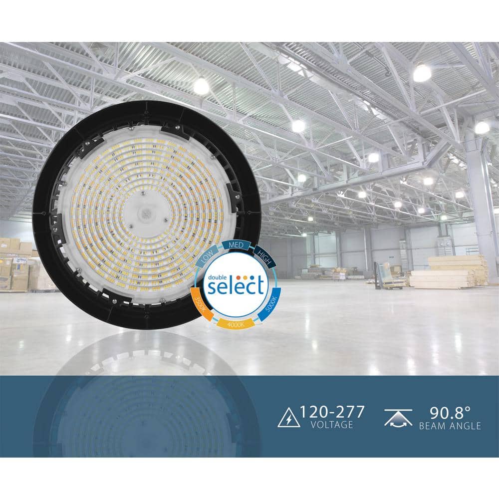 NICOR HBC5 13.4 in. 32054 Lumen Selectable Integrated LED Black High Bay Light