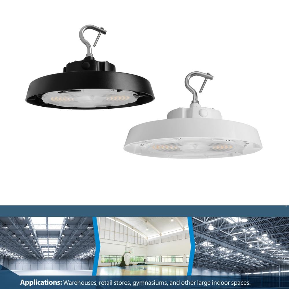 NICOR HBC5 13.4 in. 32054 Lumen Selectable Integrated LED Black High Bay Light