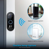 Night Owl 1080p Wired Video Doorbell with Chime Black