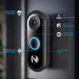Night Owl 1080p Wired Video Doorbell with Chime Black