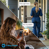 Night Owl 1080p Wired Video Doorbell with Chime Black