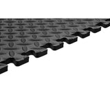 Norsk Black 24 in. x 24 in. EVA Foam Solid Color Diamond Plate Interlocking Tile (36-Tile)