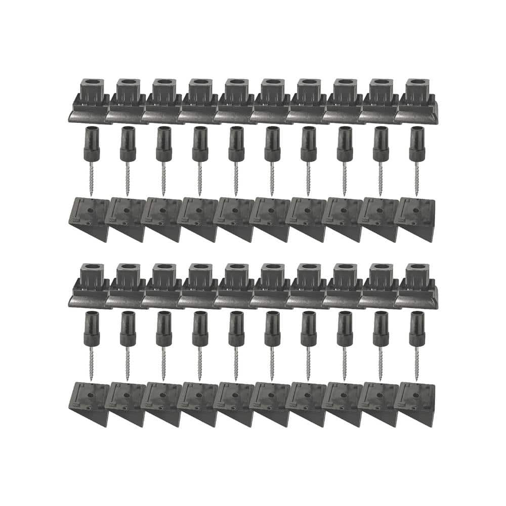 NUVO IRON 26 in x 1 in Round Baluster And Connector Combo Kit for Decks And Stairs