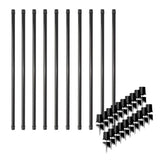 NUVO IRON 26 in x 1 in Round Baluster And Connector Combo Kit for Decks And Stairs