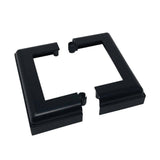 NUVO IRON 4 in. x 4 in. Black Aluminum Post Base Cover
