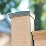 NUVO IRON 4 in. x 4 in. Black Aluminum Ornamental Pyramid Post Cap (24-Pack)