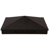 NUVO IRON 4 in. x 4 in. Black Aluminum Ornamental Pyramid Post Cap (24-Pack)