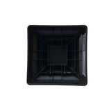 NUVO IRON 4 in. x 4 in. Black Rigid Plastic Pyramid Post Cap (Pack of 24)