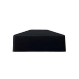 NUVO IRON 4 in. x 4 in. Black Rigid Plastic Pyramid Post Cap (Pack of 24)