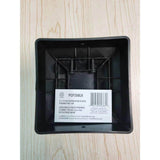 NUVO IRON 4 in. x 4 in. Black Rigid Plastic Pyramid Post Cap (Pack of 24)