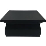NUVO IRON 4 in. x 4 in. Black Plastic Pyramid Post Cap (24-Pack)