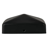 NUVO IRON Easy-Cap 4 in. x 4 in. Black Galvanized Steel Pyramid Post Cap (6-Pack)