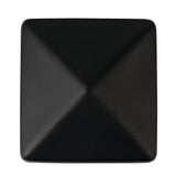 NUVO IRON Easy-Cap 4 in. x 4 in. Black Galvanized Steel Pyramid Post Cap (6-Pack)