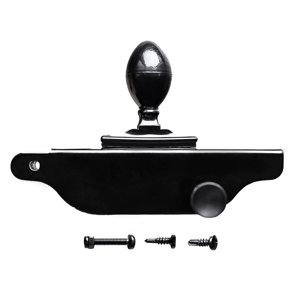 NUVO IRON Quick Fence Series 24in. W x 34 in. H Black Steel Coral Fence Double Gate Latch Included