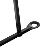 NUVO IRON Quick Fence Series 29 in. W x 34 in. H Black Steel Coral Fence Panel