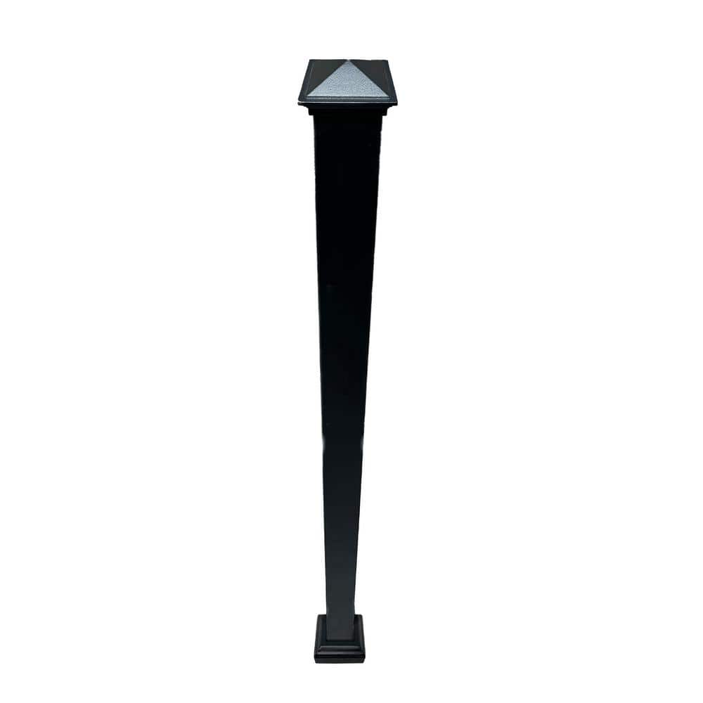 NUVO IRON Ready Rail Series 2 in. x 2 in. x 38 in. H Steel Rail Fence Post