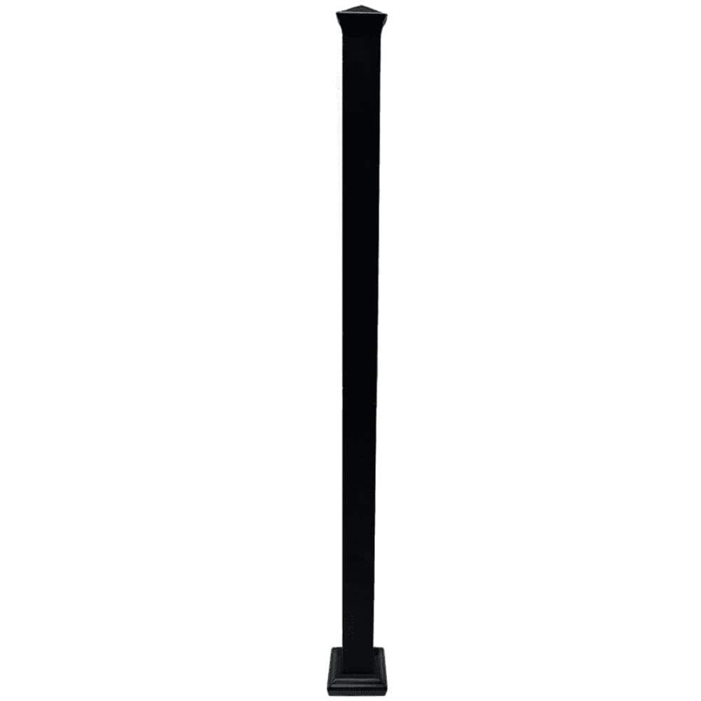 NUVO IRON Ready Rail Series 2 in. x 2 in. x 38 in. H Steel Rail Fence Post