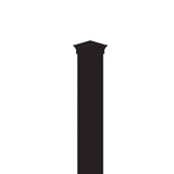 NUVO IRON Ready Rail Series 2 in. x 2 in. x 38 in. H Steel Rail Fence Post