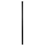 NUVO IRON Legacy Collection 2 in. x 2 in. x 8 ft. Galvanized Steel Square Metal Fence Post with Pyramid Post Cap