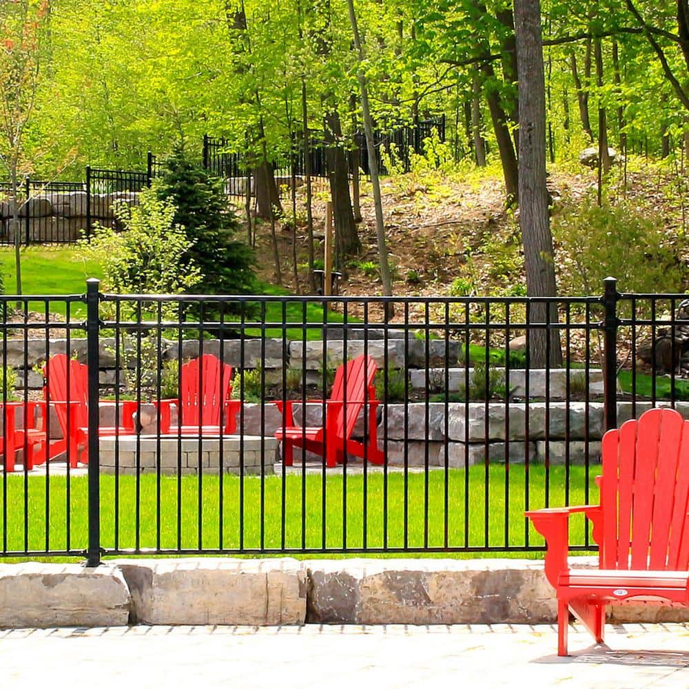 NUVO IRON Legacy Collection 2 in. x 2 in. x 8 ft. Galvanized Steel Square Metal Fence Post with Pyramid Post Cap