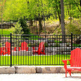 NUVO IRON Legacy Collection 2 in. x 2 in. x 8 ft. Galvanized Steel Square Metal Fence Post with Pyramid Post Cap