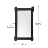 James Martin Vanities Brittany Black Onyx Rectangular Wall Mirror 21.7 x 39.2 Inches