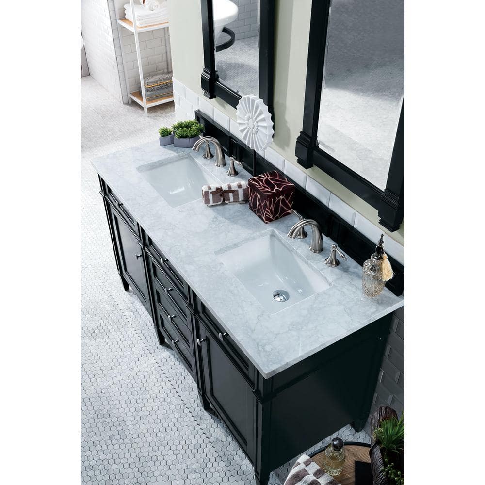 James Martin Vanities Brittany Black Onyx Rectangular Wall Mirror 21.7 x 39.2 Inches